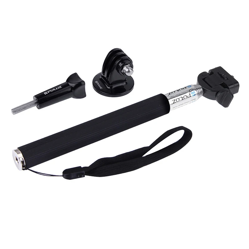 Extendable Handheld Selfie Stick Monopod for GoPro HERO 5 4 3+3 2 1 HERO4 Session SJCAM SJ4000 Action camera Accessories (2)
