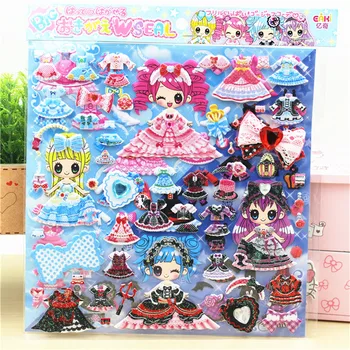 8 sheets 3D stickers dress up Lovely Girls dolls cartoon Bubble sticker PVC kids toys pegatinas for children gifts new style
8 sheets 3D stickers dress up Lovely Girls dolls cartoon Bubble sticker PVC kids toys pegatinas for children gifts new style