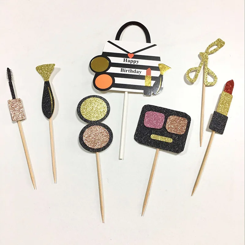 1set Cosmetic lipstick Party Cake Topper Wedding Cupcake Decoration Happy Birthday Party Supplies Baby Children Party Decor
1set Cosmetic lipstick Party Cake Topper Wedding Cupcake Decoration Happy Birthday Party Supplies Baby Children Party Decor