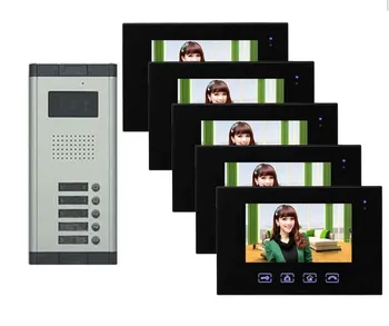 XinSiLu Top selling 7"color video door phone with touch key screen for 5-apartments , HD Waterproof camera,night vision 1 to 5
XinSiLu Top selling 7"color video door phone with touch key screen for 5-apartments , HD Waterproof camera,night vision 1 to 5