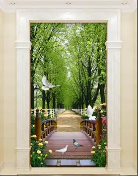 3d wallpaper custom photo non-woven picture home decoration 3 d Pigeons forest path porch painting 3d wall room murals wallpaper
3d wallpaper custom photo non-woven picture home decoration 3 d Pigeons forest path porch painting 3d wall room murals wallpaper