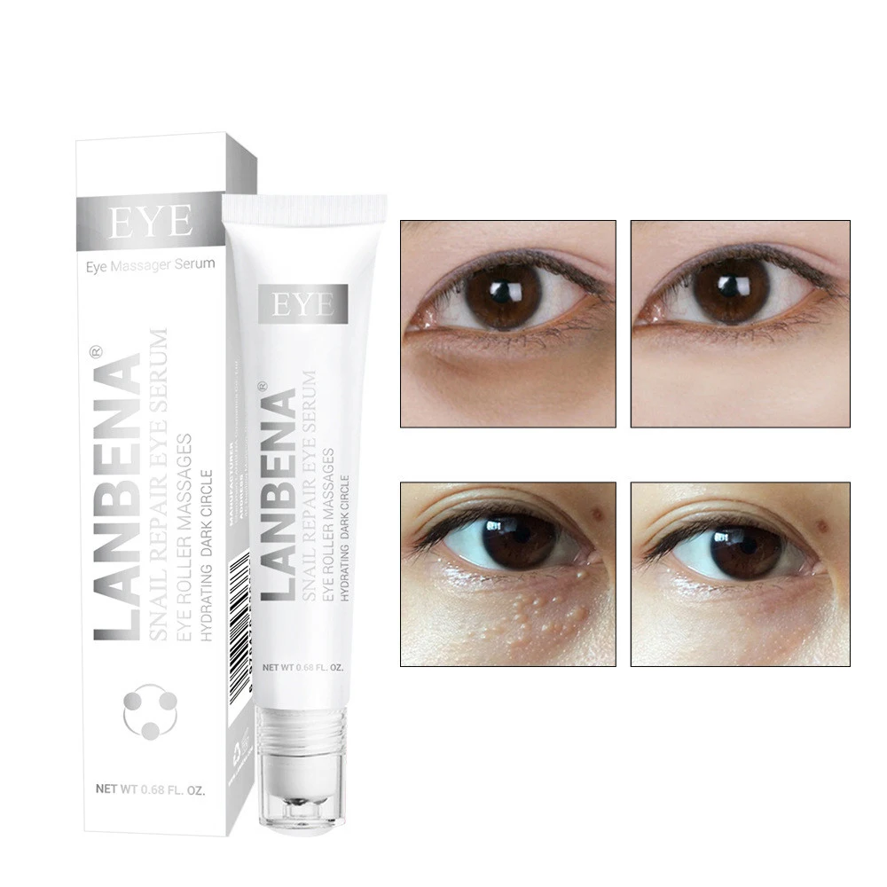 LANBENA Snail Repair Eye Serum Anti Dark Circles Puffiness Anti-Aging Eye Patch Whitening Moisturizing Face Skin Care Cosmetics
LANBENA Snail Repair Eye Serum Anti Dark Circles Puffiness Anti-Aging Eye Patch Whitening Moisturizing Face Skin Care Cosmetics