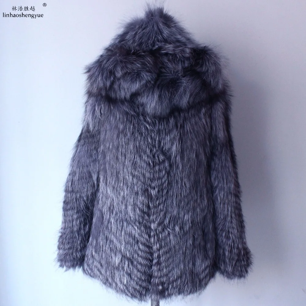 Linhaoshengyue Real Silver Fox Fur Coat for Women Winter Warm 70cm Long 60cm Sleeve
Linhaoshengyue Real Silver Fox Fur Coat for Women Winter Warm 70cm Long 60cm Sleeve