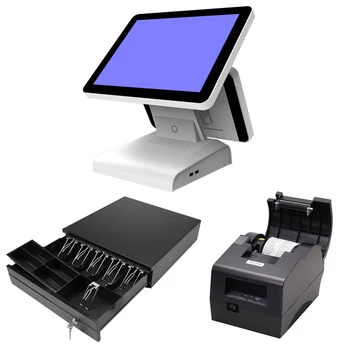 15 inch All in one POS Touch Screen POS System Cash Register With thermal Printer Cash Drawer
15 inch All in one POS Touch Screen POS System Cash Register With thermal Printer Cash Drawer