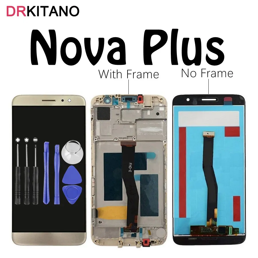 

Huawei Nova Plus LCD Display Touch Screen Digitizer Assembly MLA L01 L11 L02 L03 L12 For Huawei Nova Plus LCD With Frame Replace