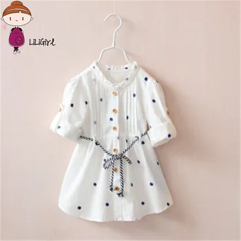 2019 New Designer Dress Spring and Autumn Children Girls White Flower Cheery Embroidery Cotton Girl Shirt Half dress
2019 New Designer Dress Spring and Autumn Children Girls White Flower Cheery Embroidery Cotton Girl Shirt Half dress