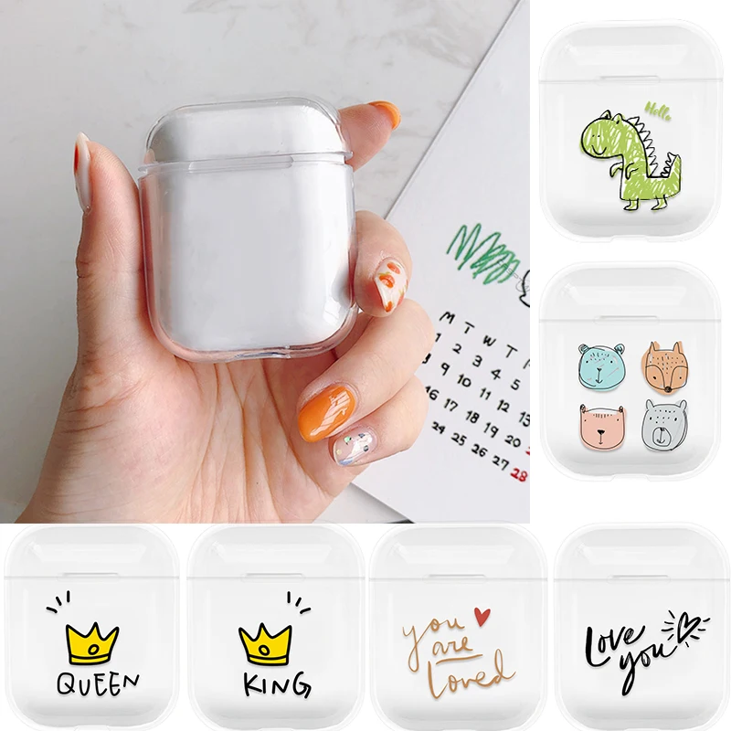 Cute Cases For Apple AirPods 1 Cover Cartoon Wireless Headphones Accessories for Airpods 2 Transparent Hard PC Clear Case
Cute Cases For Apple AirPods 1 Cover Cartoon Wireless Headphones Accessories for Airpods 2 Transparent Hard PC Clear Case