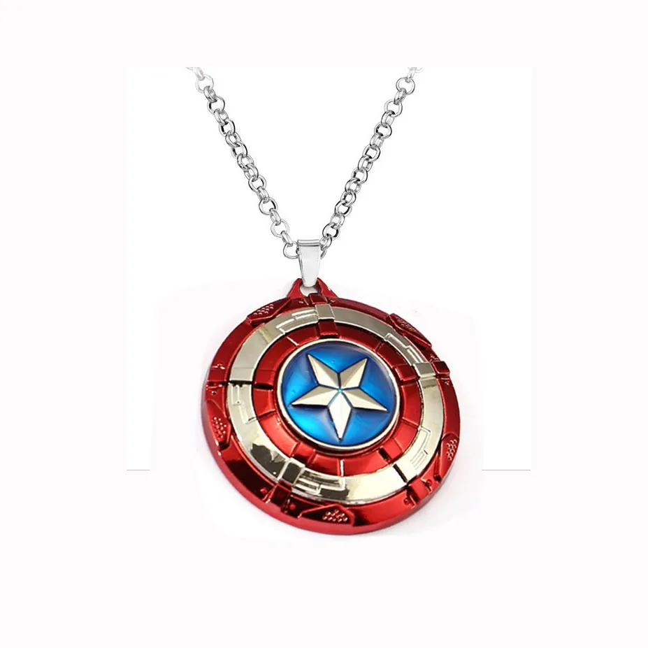 Captain America A Shield necklace rotatable Avengers Infinity War Metal Pendant Link Chain Charm Gifts Movie Jewelry Thonas
Captain America A Shield necklace rotatable Avengers Infinity War Metal Pendant Link Chain Charm Gifts Movie Jewelry Thonas