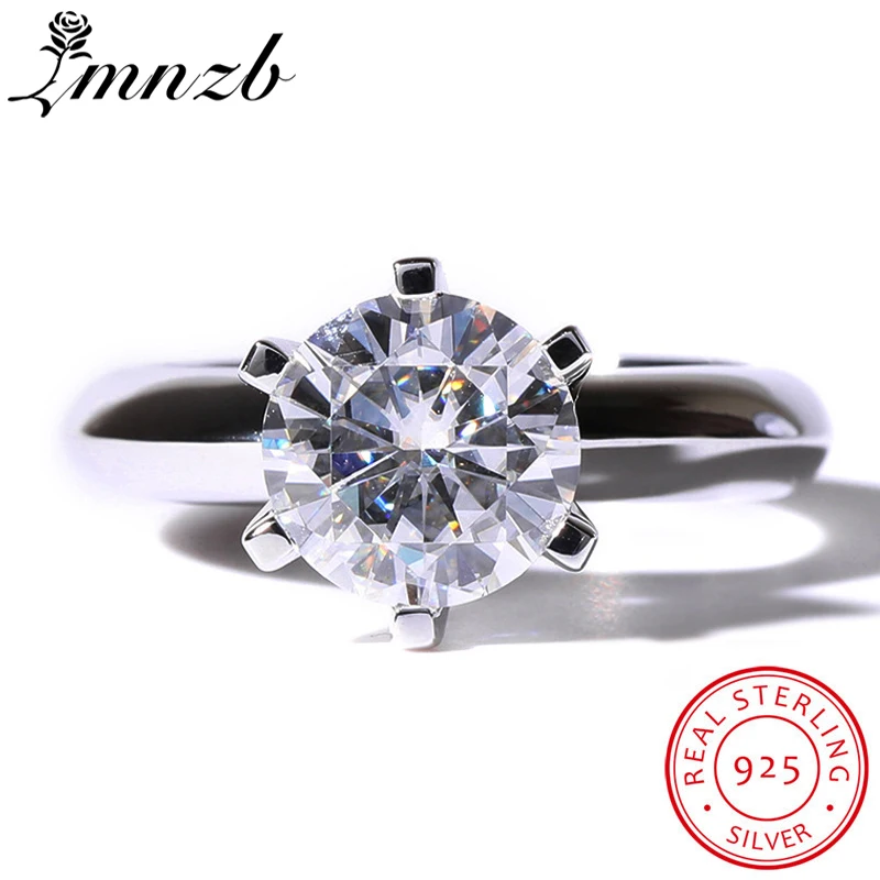 LMNZB Brand Female White Solitaire Ring 1.5ct AAAAA Zircon CZ 925 Sterling Silver Engagement Wedding Band Ring for Women LR12102
LMNZB Brand Female White Solitaire Ring 1.5ct AAAAA Zircon CZ 925 Sterling Silver Engagement Wedding Band Ring for Women LR12102
