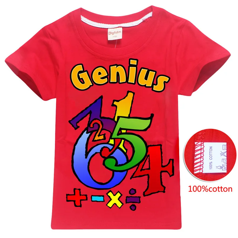 Cartoon Summer MATHS GENIUS Print T-Shirt Tops Boys and Girls Kids Clothes Blue 3D T-Shirt Kids T-Shirt Dress Minecraft
Cartoon Summer MATHS GENIUS Print T-Shirt Tops Boys and Girls Kids Clothes Blue 3D T-Shirt Kids T-Shirt Dress Minecraft