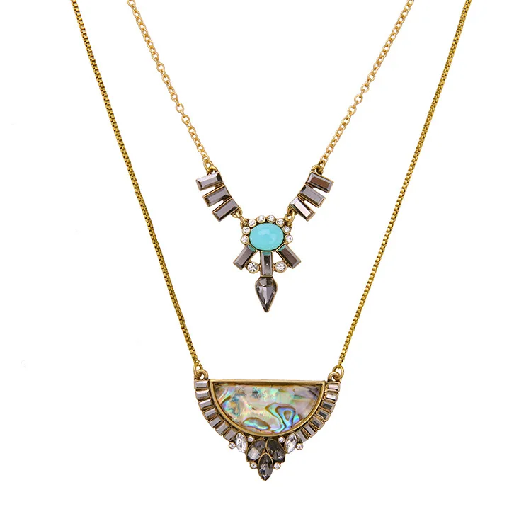 Fashion Necklace Jewelry Accessory Luxury Sweet Double Layers Geometric Pendant Necklace For Women Female Wholesale N283a
Fashion Necklace Jewelry Accessory Luxury Sweet Double Layers Geometric Pendant Necklace For Women Female Wholesale N283a