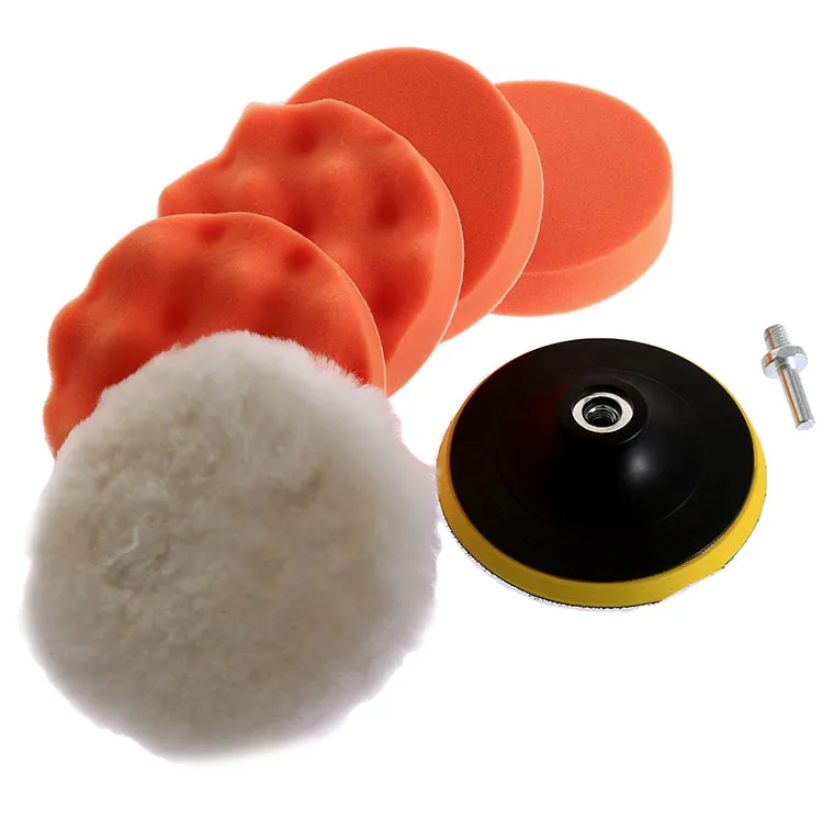 6Pcs 5 Inch 125mm Sponge Waxing Buffing Polishing Pad Kit for Car Polisher Wax with M10 Drill Adapter Power Dremel Accessories
6Pcs 5 Inch 125mm Sponge Waxing Buffing Polishing Pad Kit for Car Polisher Wax with M10 Drill Adapter Power Dremel Accessories