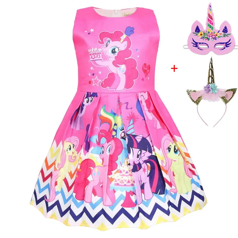 2019 New My Baby Summer Princess Little Pony Rainbow Dresses For Girls Halloween Birthday Party Vestidos Dress Children Clothing
2019 New My Baby Summer Princess Little Pony Rainbow Dresses For Girls Halloween Birthday Party Vestidos Dress Children Clothing