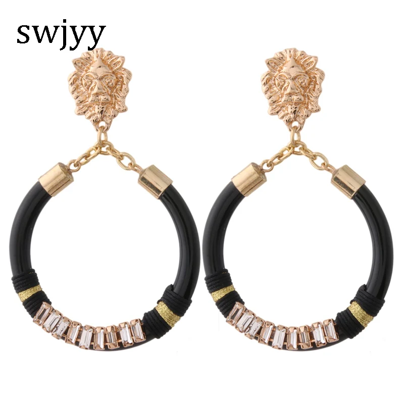 swjyy Drop Shell Earring for Woman brand Resin Earring Nationality Lion head Ear Ring Large Brinco Oorbellen Earrings
swjyy Drop Shell Earring for Woman brand Resin Earring Nationality Lion head Ear Ring Large Brinco Oorbellen Earrings