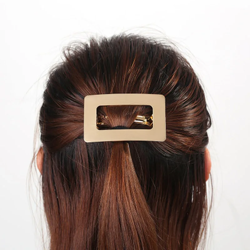 European and American Style Woman Metal Hair Clip Lazy Wind Geometry Hair Clip Horsetail Clip Girls Hair Accessories
European and American Style Woman Metal Hair Clip Lazy Wind Geometry Hair Clip Horsetail Clip Girls Hair Accessories