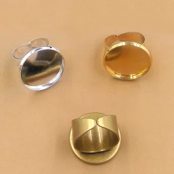 Multi-color Men's Ring Bases Round Smooth Bezel 20mm 25mm Resin Cabochons Blanks Adjustable Open Ring Settings Findings Bulk
Multi-color Men's Ring Bases Round Smooth Bezel 20mm 25mm Resin Cabochons Blanks Adjustable Open Ring Settings Findings Bulk