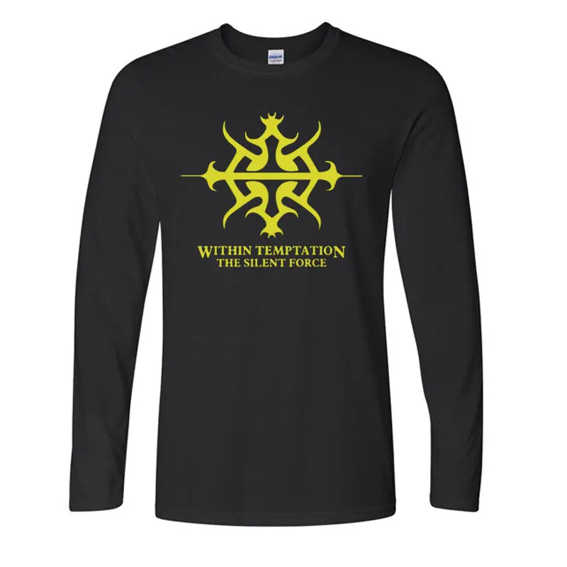 Hot Sale 2019 Fashion Men Cotton Casual Long Sleeve T Shirt Punk Style Brand Within Temptation Band Print T-shirt Loose Size
Hot Sale 2019 Fashion Men Cotton Casual Long Sleeve T Shirt Punk Style Brand Within Temptation Band Print T-shirt Loose Size