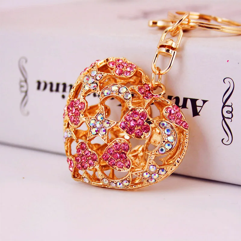 Sweet Heart New Cute Full Crystal Rhinestone Charm Pendant Purse Bag Car Key Ring Chain Jewelry Gift Bling heart Pendant
Sweet Heart New Cute Full Crystal Rhinestone Charm Pendant Purse Bag Car Key Ring Chain Jewelry Gift Bling heart Pendant