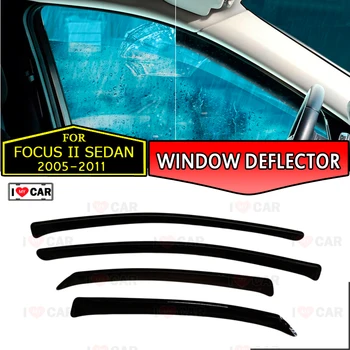 Window deflector for Ford Focus II Sedan 2005-2011 car window deflector wind guard vent sun rain visor cover car styling decor
Window deflector for Ford Focus II Sedan 2005-2011 car window deflector wind guard vent sun rain visor cover car styling decor