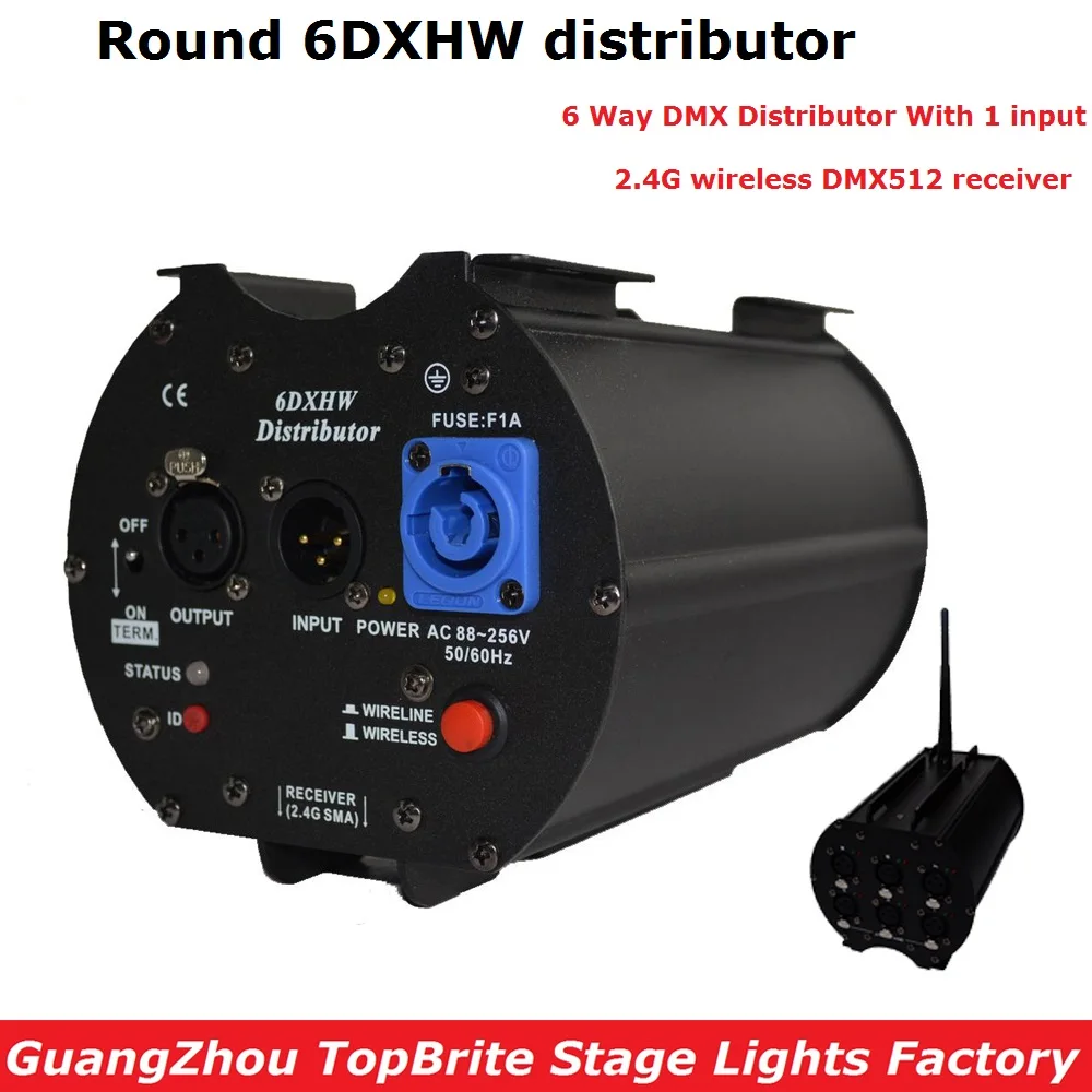 1Pcs 2.4G Wireless 6 Way DMX Antenna Splitter Distributes 6 Way Amplifies Buffers Effectively 6 Channels DMX512 Signals Splitter
1Pcs 2.4G Wireless 6 Way DMX Antenna Splitter Distributes 6 Way Amplifies Buffers Effectively 6 Channels DMX512 Signals Splitter