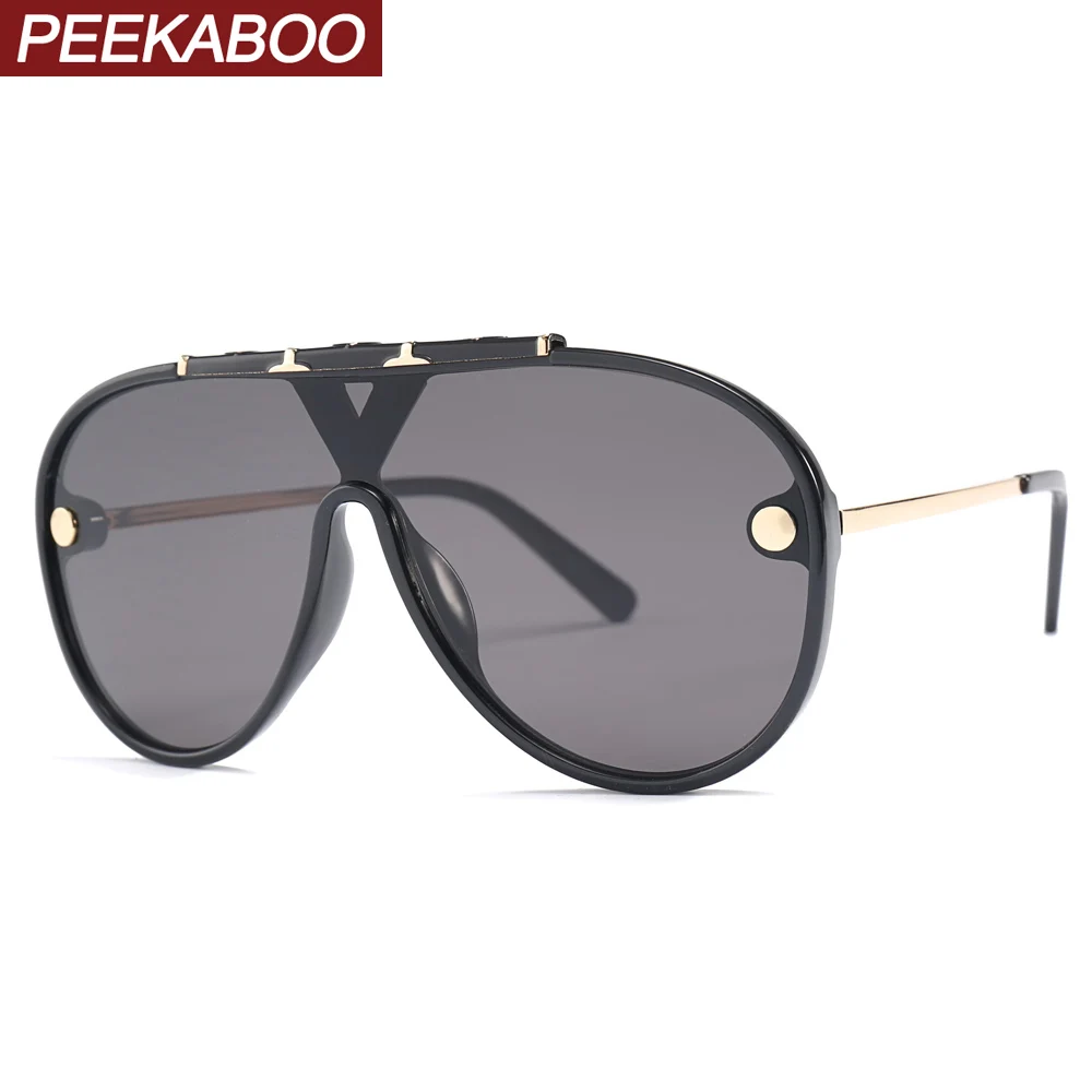 Peekaboo one lens sunglasses for men 2019 summer black oversized sun glasses for women fashion accessories half metal uv400
Peekaboo one lens sunglasses for men 2019 summer black oversized sun glasses for women fashion accessories half metal uv400