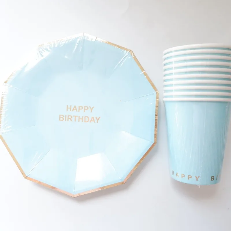 20pcs/set Gold Foil Blue Disposable Tableware Christmas New Year Party Paper Plates Cups Happy Birthday Party Decor Supplies
20pcs/set Gold Foil Blue Disposable Tableware Christmas New Year Party Paper Plates Cups Happy Birthday Party Decor Supplies
