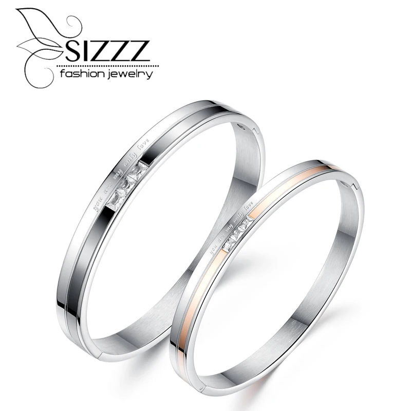 SIZZZ Valentine's Day gift Titanium steel couples do not fade creative jewelry bracelet&bangles for women/men
SIZZZ Valentine's Day gift Titanium steel couples do not fade creative jewelry bracelet&bangles for women/men