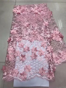 French Net Lace Fabric 2018 Latest african guipure lace fabric with pink 3 d embroidery mesh tulle gold cord Beads lace fabric
French Net Lace Fabric 2018 Latest african guipure lace fabric with pink 3 d embroidery mesh tulle gold cord Beads lace fabric