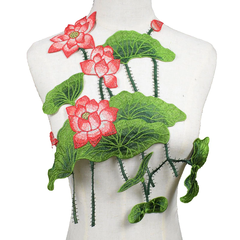 1 Pc Lotus Flowers Embroidered Patches Sewing Parches for clothes Dress applique embroidery DIY
1 Pc Lotus Flowers Embroidered Patches Sewing Parches for clothes Dress applique embroidery DIY