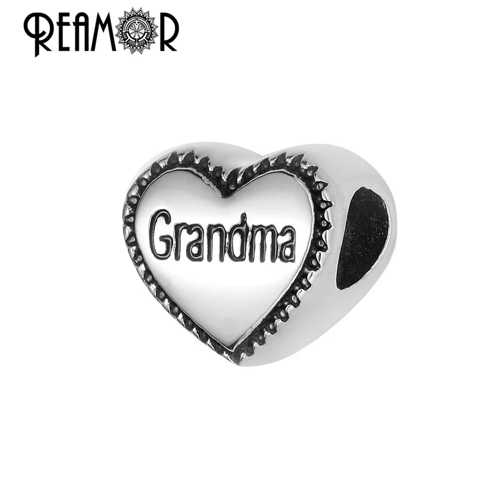 Reamor On Sale 5pcs 316l Stainless Steel Grandma Beads Lovely Heart Metal Charms Beads For Bracelet Bangle DIY Jewelry Making
Reamor On Sale 5pcs 316l Stainless Steel Grandma Beads Lovely Heart Metal Charms Beads For Bracelet Bangle DIY Jewelry Making