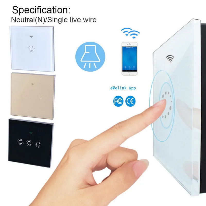 Hoomall Wifi Touch Screen Switch EU/UK Standard Wireless Tempered LED Light Wall Panel 1/2/3 Gang Timing & APP Remote Control
Hoomall Wifi Touch Screen Switch EU/UK Standard Wireless Tempered LED Light Wall Panel 1/2/3 Gang Timing & APP Remote Control
