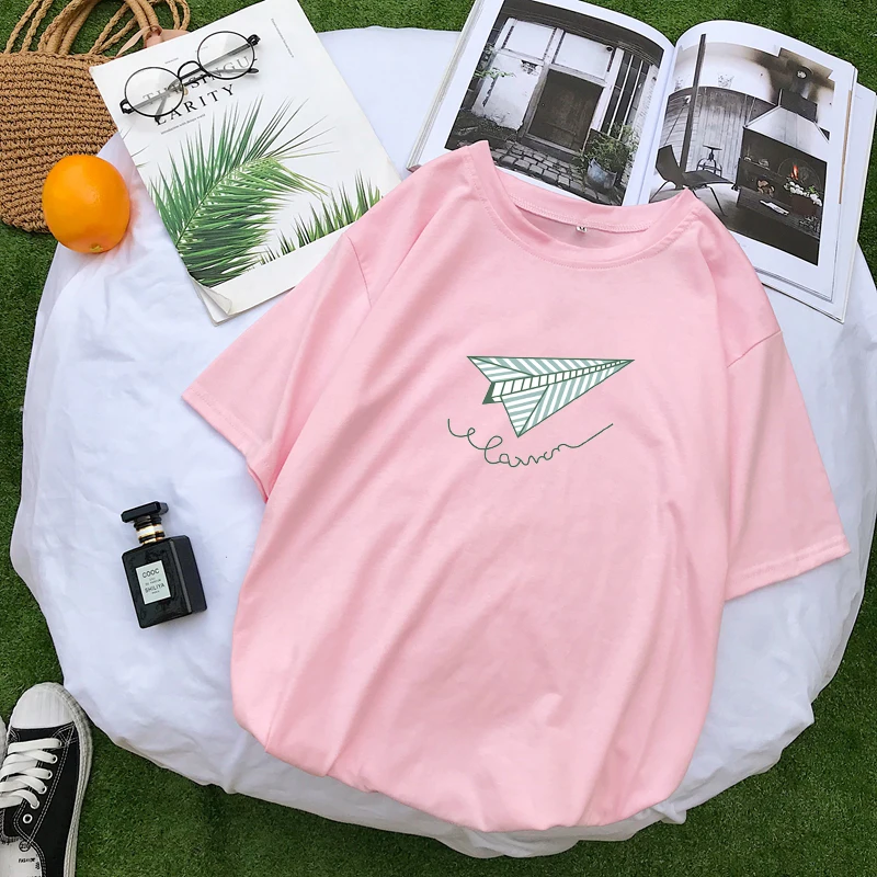 Harajuku Summer T Shirt Women Kawaii Paper Plane Printed Tshirt Short Sleeve Loose Tee Shirt Femme Streetwear Casual Tops Female
Harajuku Summer T Shirt Women Kawaii Paper Plane Printed Tshirt Short Sleeve Loose Tee Shirt Femme Streetwear Casual Tops Female