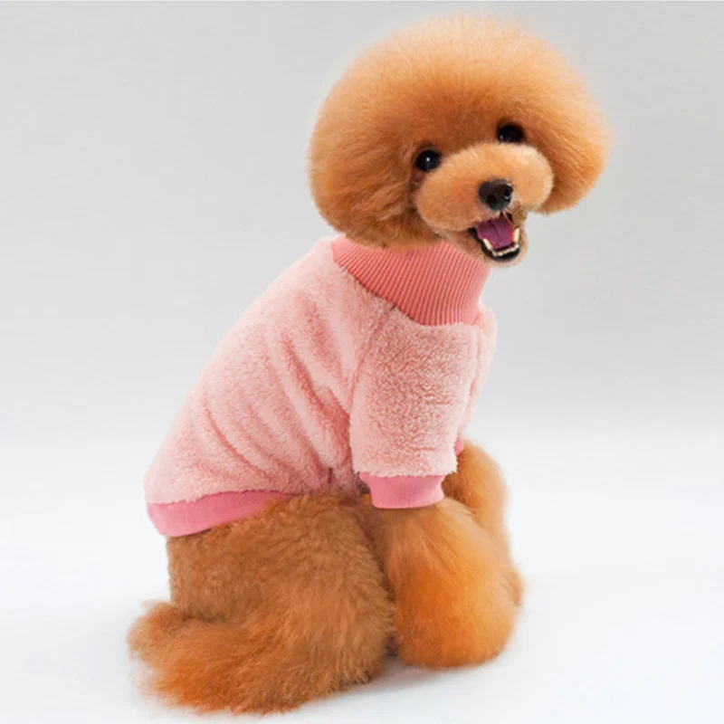 New Pet Clothes Autumn And Winter High Collar Fleece Sweater Dog Clothes For Small And Medium Puppy Dogs Cats 4 colors 5 Sizes
New Pet Clothes Autumn And Winter High Collar Fleece Sweater Dog Clothes For Small And Medium Puppy Dogs Cats 4 colors 5 Sizes