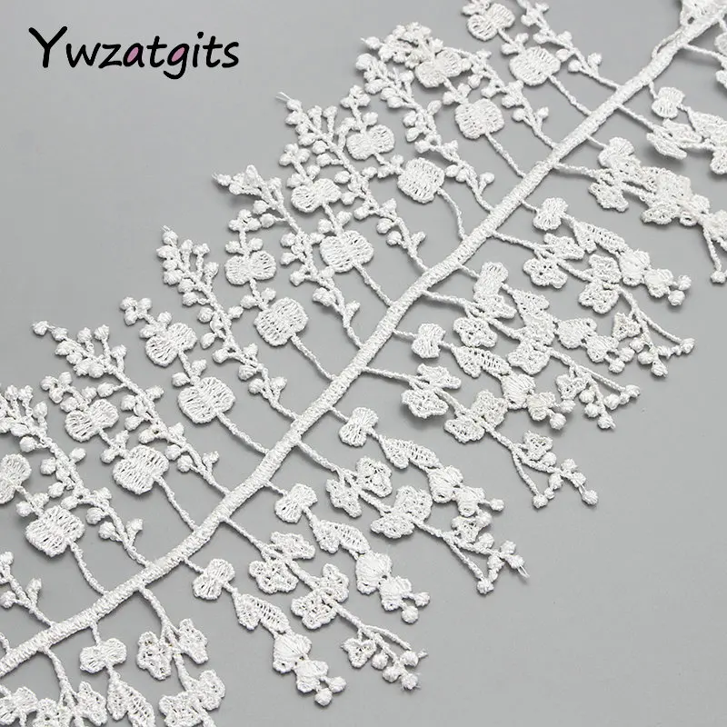 ywzatgits 1y/lot 13cm White Embroidery Tassels Flower Lace Trim Ribbons DIY Fabric Garment Wedding Sewing Accessories YN0509
ywzatgits 1y/lot 13cm White Embroidery Tassels Flower Lace Trim Ribbons DIY Fabric Garment Wedding Sewing Accessories YN0509