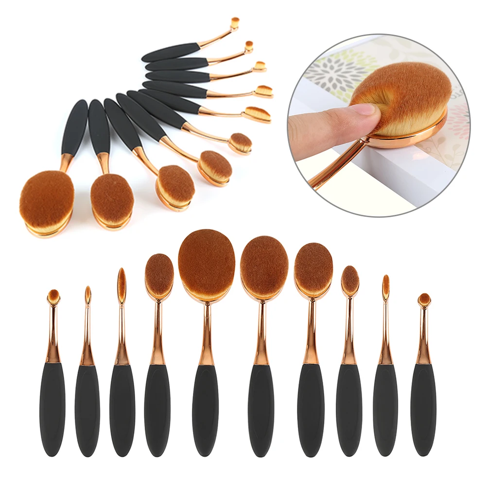 Super Soft 10/1PCS Toothbrush Makeup Brush Foundation Powder Blusher Oval Brushes Cosmetic Beauty Tool Quick delivery drop ship
Super Soft 10/1PCS Toothbrush Makeup Brush Foundation Powder Blusher Oval Brushes Cosmetic Beauty Tool Quick delivery drop ship