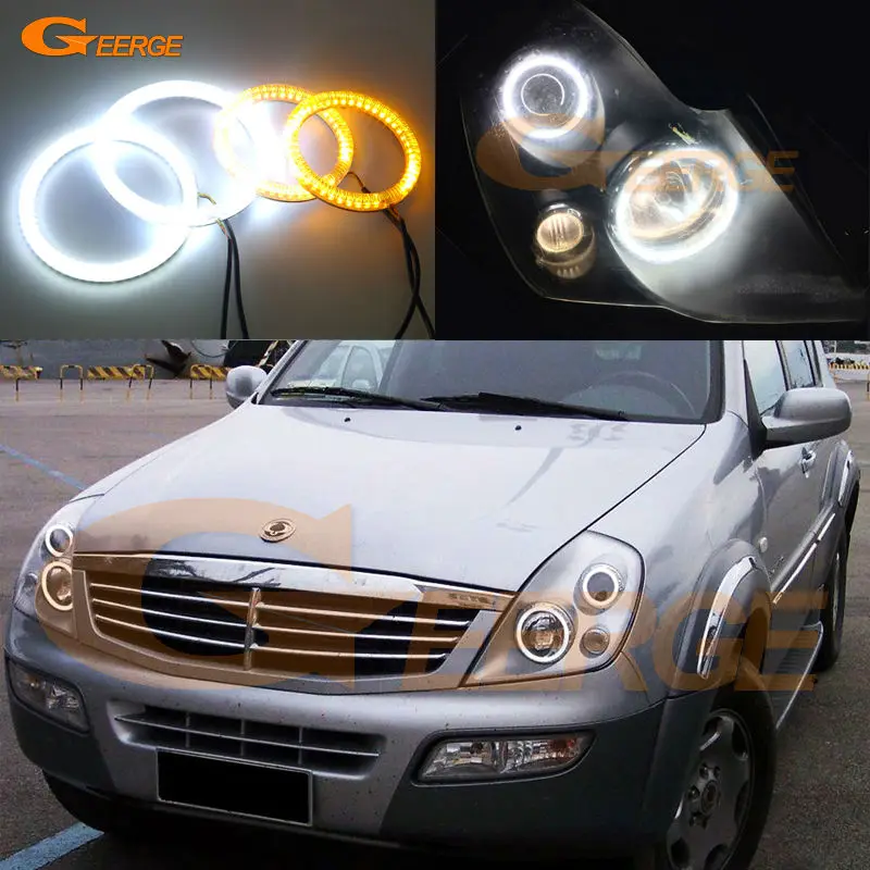 For Ssangyong Rexton 2003 2004 2005 Excellent Ultra bright Dual Color Switchback smd LED Angel Eyes Halo Rings kit
For Ssangyong Rexton 2003 2004 2005 Excellent Ultra bright Dual Color Switchback smd LED Angel Eyes Halo Rings kit