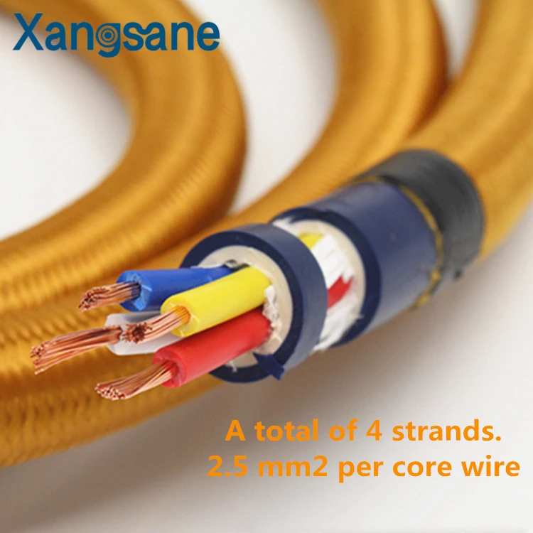 Xangs Copper Mains AC Power Cord Cable Wire DIY Hifi Audio Amplifier CD DAC 4 Cores*2.5mm2
Xangs Copper Mains AC Power Cord Cable Wire DIY Hifi Audio Amplifier CD DAC 4 Cores*2.5mm2