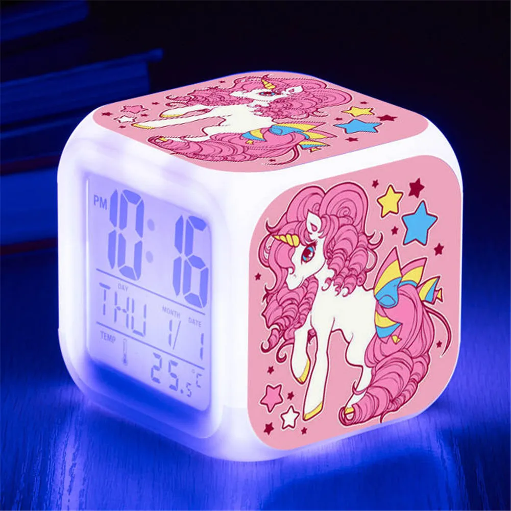 Glowing Unicorn Alarm Clock Well Pick