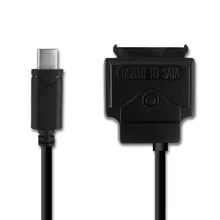 0.25M/0.8Ft USB 3.1 Type-C To Sata 22P 2.5 / 3.5 Inch Hard Disk Power Cable 25CM for SSD
