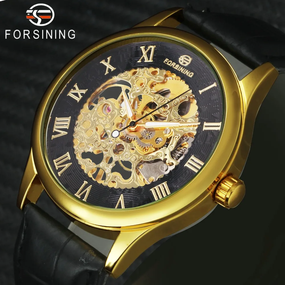 FORSINING 2019 Mechanical Watch Men Leather Srap Golden Hollow Dial Roman Number Classic Dress Wristwatch Top Brand Luxury Clock
FORSINING 2019 Mechanical Watch Men Leather Srap Golden Hollow Dial Roman Number Classic Dress Wristwatch Top Brand Luxury Clock