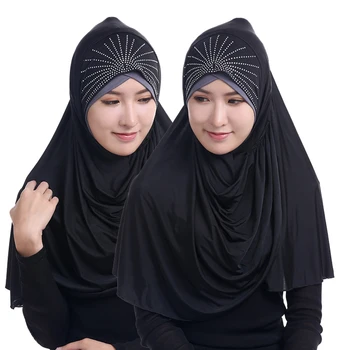 Luxury Silk Muslim Shawl Hijab Instant Scarf Ready To Wear Inner Turban foulard femme musulman Islamic Wrap Headscarves 75*75cm
Luxury Silk Muslim Shawl Hijab Instant Scarf Ready To Wear Inner Turban foulard femme musulman Islamic Wrap Headscarves 75*75cm