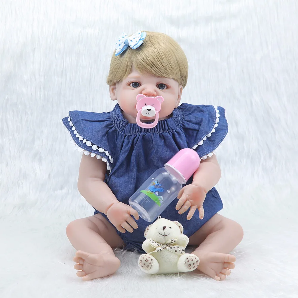 23 "reborn baby girls dolls full body silicone baby dolls for children fashion gift newborn baby dolls live baby bonecas
23 "reborn baby girls dolls full body silicone baby dolls for children fashion gift newborn baby dolls live baby bonecas