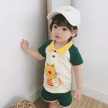 Cute Baby Boys Girls Casual Short Sleeve 2Pcs/Set Summer Children Cotton Cartoon Print T-shirt Tops+Shorts Suits Costume Set
Cute Baby Boys Girls Casual Short Sleeve 2Pcs/Set Summer Children Cotton Cartoon Print T-shirt Tops+Shorts Suits Costume Set