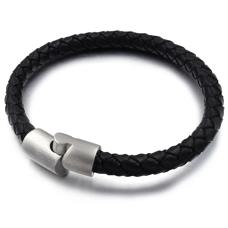 ATGOMan Leather Bracelet Single Layer 18/19/21/22CM Silver Color Special Jewelry For Men Father's Day Gift Big Discount
ATGOMan Leather Bracelet Single Layer 18/19/21/22CM Silver Color Special Jewelry For Men Father's Day Gift Big Discount