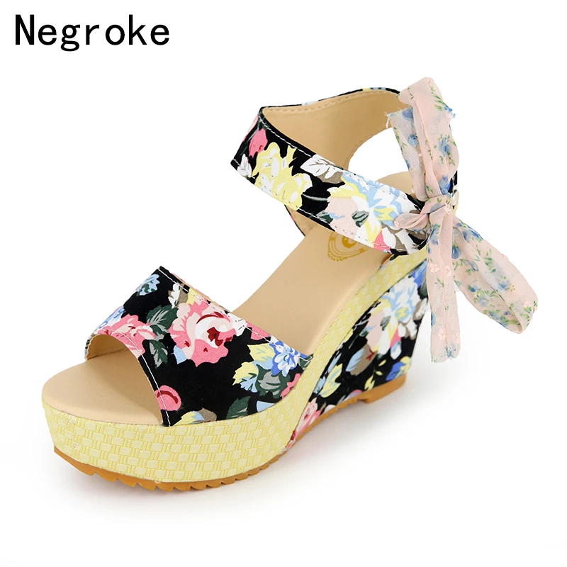 2019 Summer Women Sandals Elegant Printed Gladiator Wedges Shoes Woman Rome Style Vacation Platform Sandalias Mujer SD&818
2019 Summer Women Sandals Elegant Printed Gladiator Wedges Shoes Woman Rome Style Vacation Platform Sandalias Mujer SD&818