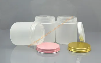 250ml DIY Empty Plastic clear Frosted PET Jar with Gold/pink/white aluminum Metal Cap,250g Cream Container Foot Mask Packaging
250ml DIY Empty Plastic clear Frosted PET Jar with Gold/pink/white aluminum Metal Cap,250g Cream Container Foot Mask Packaging