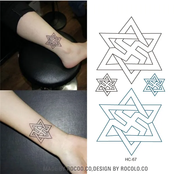 Daily Hot Sale Women's Men Waterproof Fake Tattoo Stickers Hexagonal Geometry Pattern Design Water Transfer Temporary Tatoos
Daily Hot Sale Women's Men Waterproof Fake Tattoo Stickers Hexagonal Geometry Pattern Design Water Transfer Temporary Tatoos