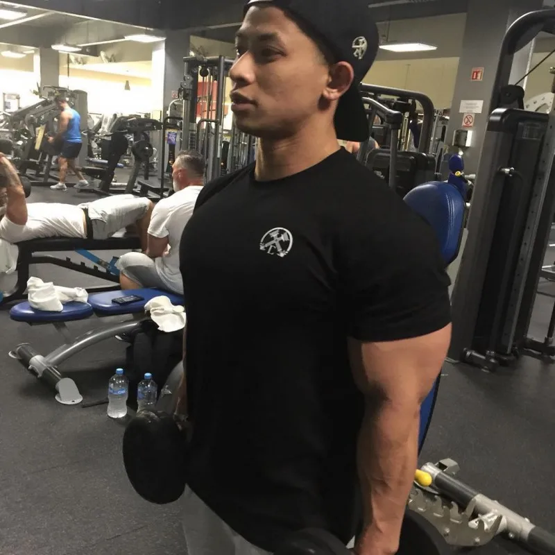 Summer men Brand clothing Fashion Fitness t Shirt Bodybuilding Muscle male Short sleeve Slim Cotton Tee tops
Summer men Brand clothing Fashion Fitness t Shirt Bodybuilding Muscle male Short sleeve Slim Cotton Tee tops