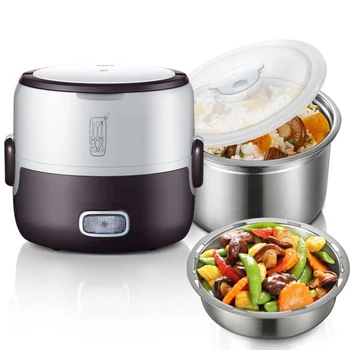 Brand 1.3L Multifunctional two layers electric heating lunch box heating and steaming food
Brand 1.3L Multifunctional two layers electric heating lunch box heating and steaming food
