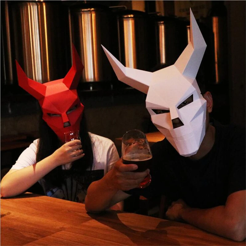 Origami DIY 3D High Quality Belt Angle Devil Stereoscopic Paper Hellboy Mask Cosplay Halloween Party Amusing Ornament
Origami DIY 3D High Quality Belt Angle Devil Stereoscopic Paper Hellboy Mask Cosplay Halloween Party Amusing Ornament